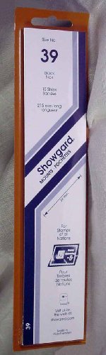 Showgard Strip Style Black Stamp Mounts Size 39 by Showgard