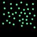 Luweki 100PC Kids Bedroom Fluorescent Glow In The Dark Stars Wall Stickers (Pink)