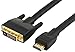 Amazon Basics HDMI A to DVI Adapter Cable, Black, 15 feet, 1-Pack