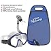 Dive Energy Sport Design Adult Snorkel Set - Anti-Fogging & Tempered Glass - No Leaks Easy Breathing Dry Snorkel - Carrying Bag Included - for Women and Men