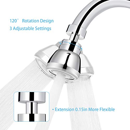Kitchen Sink Aerator Solid Brass 360° Rotatable Faucet Sprayer Head 3