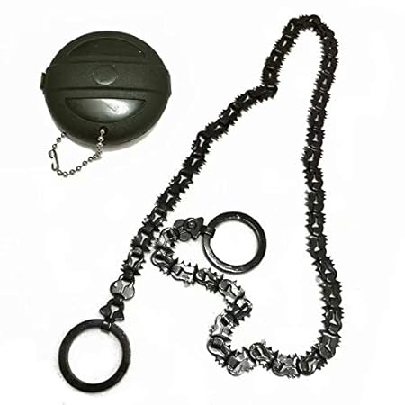 Waymeduo Aktualisierte Version Mini Edelstahl Drahtsäge Notfall Camping Jagd Survival-Werkzeug Kette
