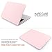 iDOO Soft Touch Hard Plastic Matte Case for MacBook Air 13 inch Model A1369 and A1466 - Rose Quartz