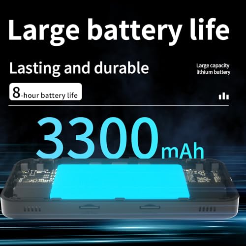 RG35XX H Retro Handheld Game Console with Linux System 3.5 inch IPS Screen and 64G TF Card Built-in 3300 mAh Battery Lasts up to 8 Hours Compatible with 5G WiFi and Bluetooth 4.2 Black