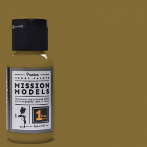 Mission Models Premium Hobby Paints - Grunbraun RAL 8000 (1oz bottle)