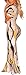 sexycherry Women Deep V-Neck Elegant Short Ruffles Sleeves Sexy Flower Floral Cocktail Maxi Party Dress(XX-Large, Beige)