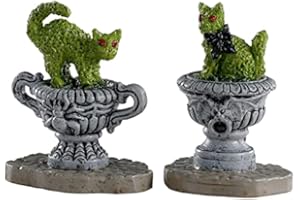 Lemax Spooky Town Village Collection Haunted Topiary, Set of 2# 04714