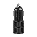 KWE 2.1A / 24W 2-Port Titanium Car Charger for iPhone 6 / 6S Plus / 5S / 5 / 4, iPad, Ipod, Samsung Galaxy, Smart Phones, Tablets(BLACK)