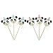 Panda-Monium Party Supplies Includes: Dinner Plates, Popcorn Boxes, Cups,Flags/Banner and Birthday Cake Topper Decorations