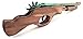 Wooden Rubber Band Gun Black Bear Destroyer Shotgun with Extra Rubber Bands Ammo and Army Men Targets