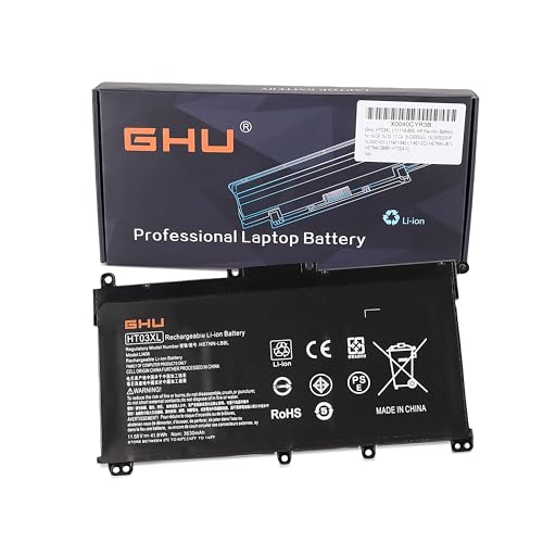 GHU HT03XL HTO3XL L11119-855 Batería para HP 14-CE 14-CF 14-CK 14-DH 15-CR 15-CS 15-CW 15-DA 15-DB 15-DW 15-DY 17-by 17-CA 11.55V 41.9Wh