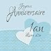 1 an: Livre d'or I Joyeux Anniversaire I Félicitations et Jolis Souvenirs I Vintage Bleu I annivers by Brinas Anniversaire-Cadeaux