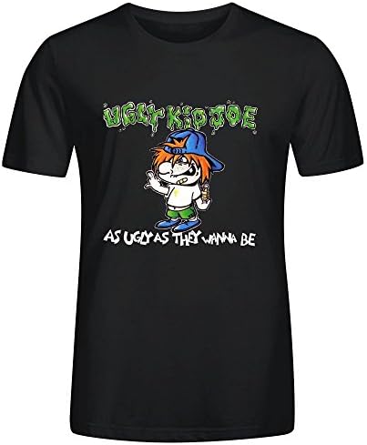 Qirong Ugly Kid Joe As Ugly As They Wanna Be Round Neck T Shirt for Mens Black