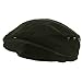 MG Men's Plaid Ivy Washed Canvas Newsboy Cap Hat (Black)