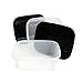 Doryh 14 L Commercial Bus Tub, Plastic Wash Tub Dishpan, 4 Packs