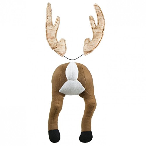 Plush Brown, Beige Deer Butt Wreath Decor Kit (2 Pieces) Christmas Top 12