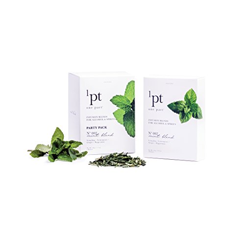 Teroforma 1PT Infusion Blends - Spirit & Alcohol Flavor Infuser Packets for Home Infusion, Party Pack 48g (Mint)