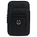 liangdongshop 6.8 Inch Water Resistant Oxford Waist Bag Cell Phone Sleeve Cross Body Pack (Black)