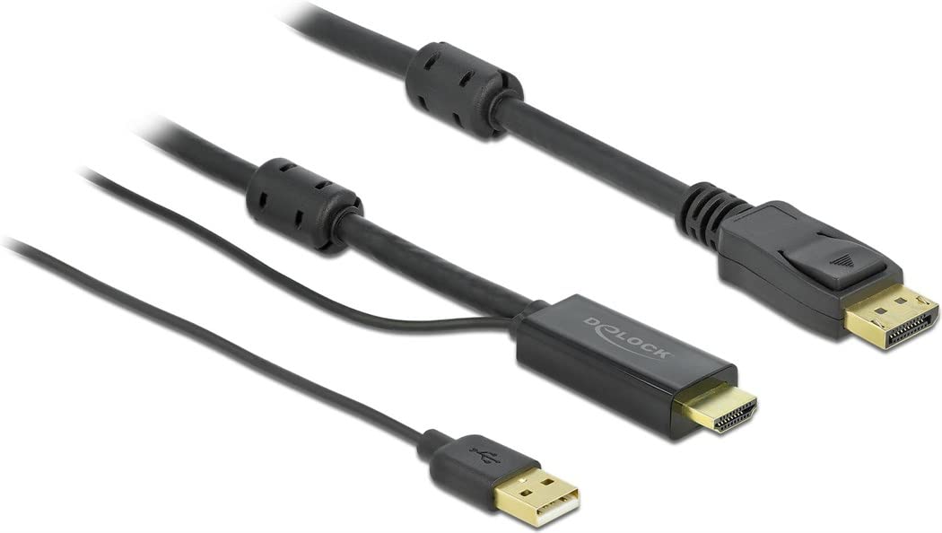 DeLOCK HDMI to DisplayPort Cable 4K 30Hz 1m