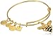 Alex and Ani Bumble Bee Expandable Rafaelian Gold-Tone Tone Bangle Bracelet