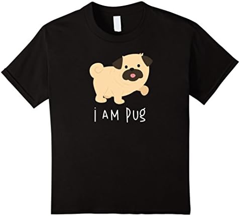 Kids Pug Dog T Shirt I Love Like Pug 4 Black