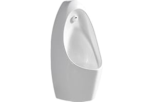 Wall Mounted Urinals for Men, Commercial Washout Urinal, Intelligent Sensor Ceramic Material, for Bathroom, Hotel, Garage Whi