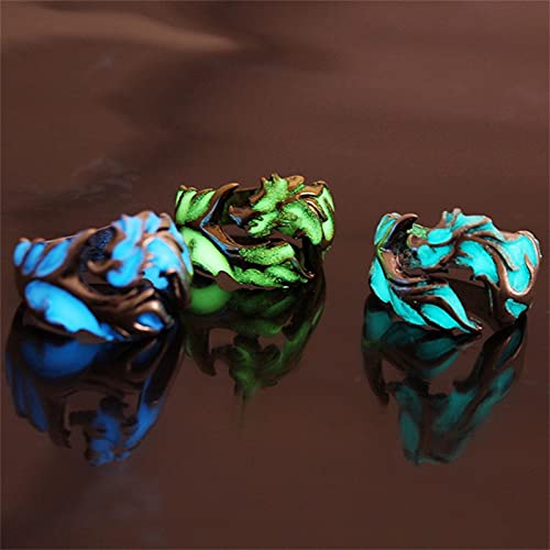 bestheart Rings,Luminous Dragon Ring,Men\'s Domineering Magic Ring (#03, 9)