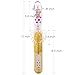 AKStore Adult Products,USB Charge Butterfly Telescopic Rotating Bead Rods 36-Frequency G Spot Vibrator Dildo Clit Stimulator Masturbation Massager Sex Toy for Women