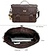Koolertron Vintage PU Leather Briefcase Laptop Shoulder Messenger Bag Business Tote(coffee)