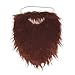 Brown Full Beard and Mustache Costume Accessory ,Brown ,One Size