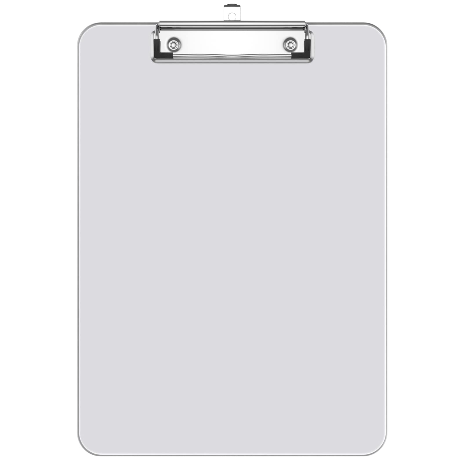 Hnogri Plastic Clipboards, Clear Clip Board Standard A4 Letter Size for Classroom, Students, Office Supply, with Low Profile Clip, Size 12.5 x 9 in