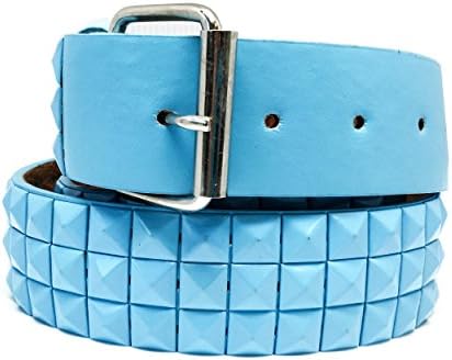 Faddism Unisex Pyramid Studded Leather Belt River