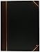 Adams Record Ledger, 8.13 x 10.38 Inches, Black Covers with Maroon Spine, 5 Squares per Inch, 300 Pages (ARB810R30)