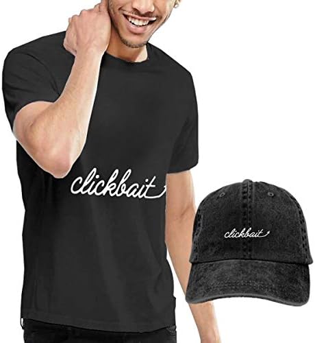 Exclusivepro Mens Tshirts and Washed Denim Hat Casquette Black, David Clickbait School Dobrik