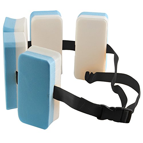 blue--net Buoyancy Instructional Swim Belt for Swim Training, Swimming Float Belt Swimming Training Aid Waist Pool Float Kickboard Foam Floating Belt Swim Waist Belt EVA for Child Kids Swim Training