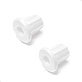 FANRTE 1/2" Wall Hole Cable Feed Through Bushing Cable Grommet for Various Cables(Coax Coaxial Cable/Network Cable/CCTV Cable) with a Diameter Less Than 8 mm Without connectors,2 Pack - White