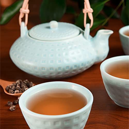 Yan Hou Tang Jasmine Pearls Green Tea Chinese Loose Leaf Dragon Ball Heabal Flower 100g 3.56oz - Aroma Resealable Pack Pouch