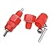 OOOUSE 10 Pack Fowl Water Nipple Drinker Chicken Feeder Poultry Hen Screw In Style,Red