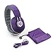 JLAB Audio Bombora Over-Ear Headphones with Universal Mic, Matte Purple/Gray