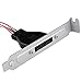 Desktop Computer Case Power Supply Reset HDD Button Switch with Dual USB Ports & Audio Jack