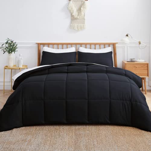 Maple Down Alternative Comforter Twin Black