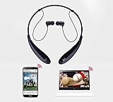 Actpe Wireless Bluetooth V4.0 Music Stereo Universal Headset Headphone Earphone Neckband Style for Apple iPhone 6 Plus, iPhone 6G, iPhone 5S, 5C, 5G, iPhone 4S, 4G; Samsung galaxy s5, s4, s3, samsung note edge, Samsung Note 4, Note III, Note 2; Sony xperia z3, z2, z, Sony Xperia E C1604, C1504, LG G4, LG G3, G2; HTC desire 510, HTC One M8, M7, iPod, iPod Touch, iPad Air, iPad Mini, Tablet PC - Hands-free, Black