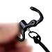 Outdoor Survival Airsoft Paintball 1 Inch Metal Snap Shackle Tactical Clip for Sling and Paracord Bracelet, Black, 2 Pack