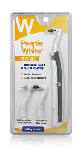 Pearlie White Sonic Tooth Stain Eraser with Plaque Remover