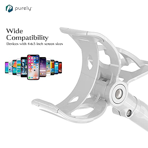 Purely Gooseneck Phone Holder Flexible Arm Cell Phone Stand for Desk