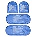 NatraCure Replacement Gel Packs for Cold Therapy Socks - (4-Piece Set) Extra Gel Ice Packs Reusable, Compresses for Injuries, Flexible Ice Packs Reusable, Small Ice Packs, Thin Ice Packs - GP23-24