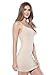 Alexander + David A+D® Womens Basic Extra Long Sexy Seamless Cami Slip Tank Dress (Stone, One Size)