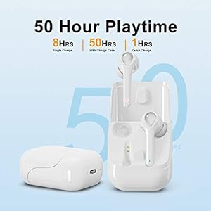 Donerton IPX7 - Auricolari Bluetooth 5.0 senza fili con riduzione del rumore con microfono e scatola di ricarica, stereo… - immagine 5