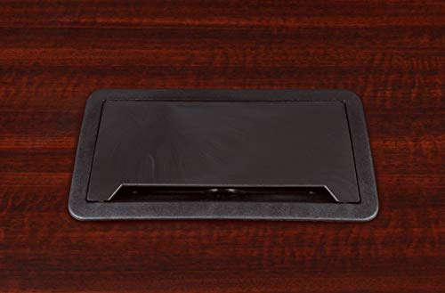 Regency with with Power Data Grommet Legacy Modular Racetrack Conference Table, 168-inch, Mahogany