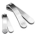 Nail Clipper Set - Zizzili Basics Stainless Steel Fingernail and Toenail Clippers for Men and Women – Achieve a Sharp and Smooth Cut with Ease – Best Quality Nail Care